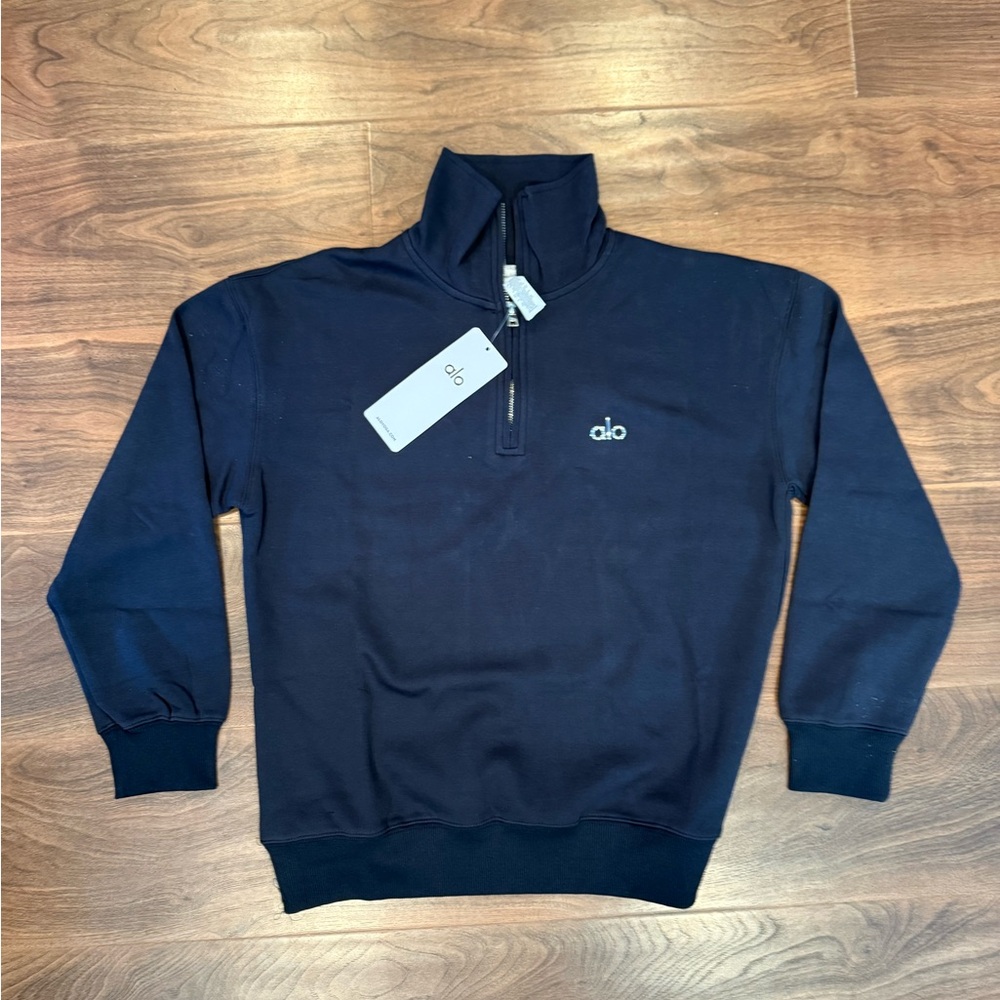 ✨ ALO Yoga Unisex Dark Blue Zip-Up Sweater 🌸